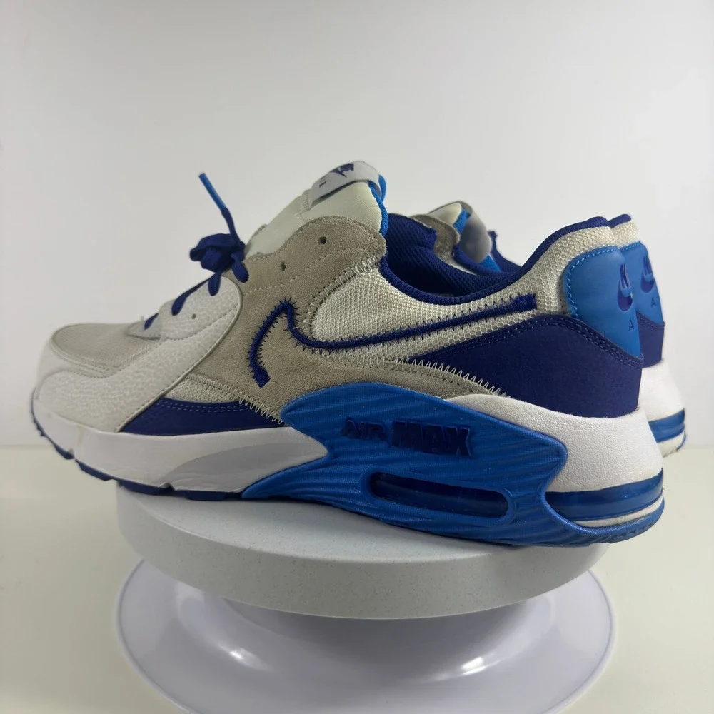 Nike Air Max Excee Sneakers Blue White Mesh Lace Up Men Size 11